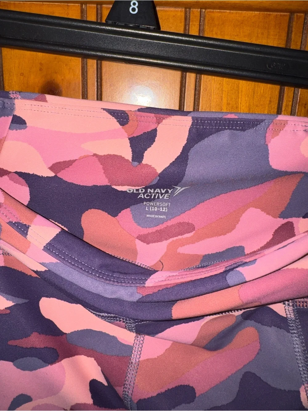 Old Navy Pink and Purple Camo Girls' Performance Leggings